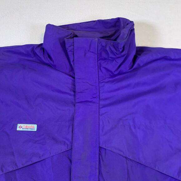 VTG Columbia Jacket Mens XL Purple Bugaboo 90’s Ski Soft Shell Radial Sleeve U36 - Picture 2 of 16